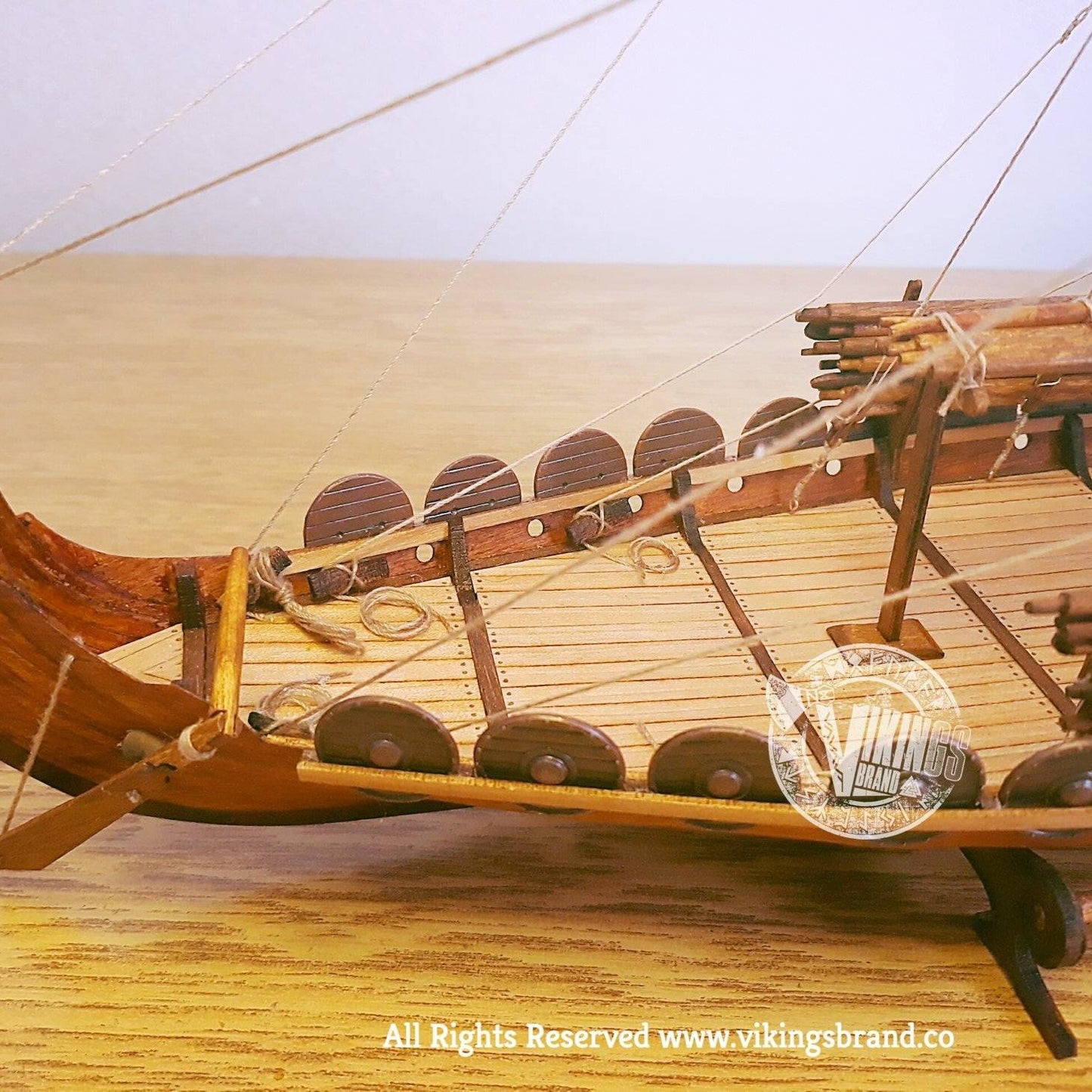 Drakkar Viking Ship - Wooden Model - DIY Kit (Unassembled)- 1/50 Scale - VikingsBrand