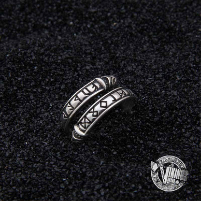 925 Sterling Silver Ouroboros Viking Ring - VikingsBrand