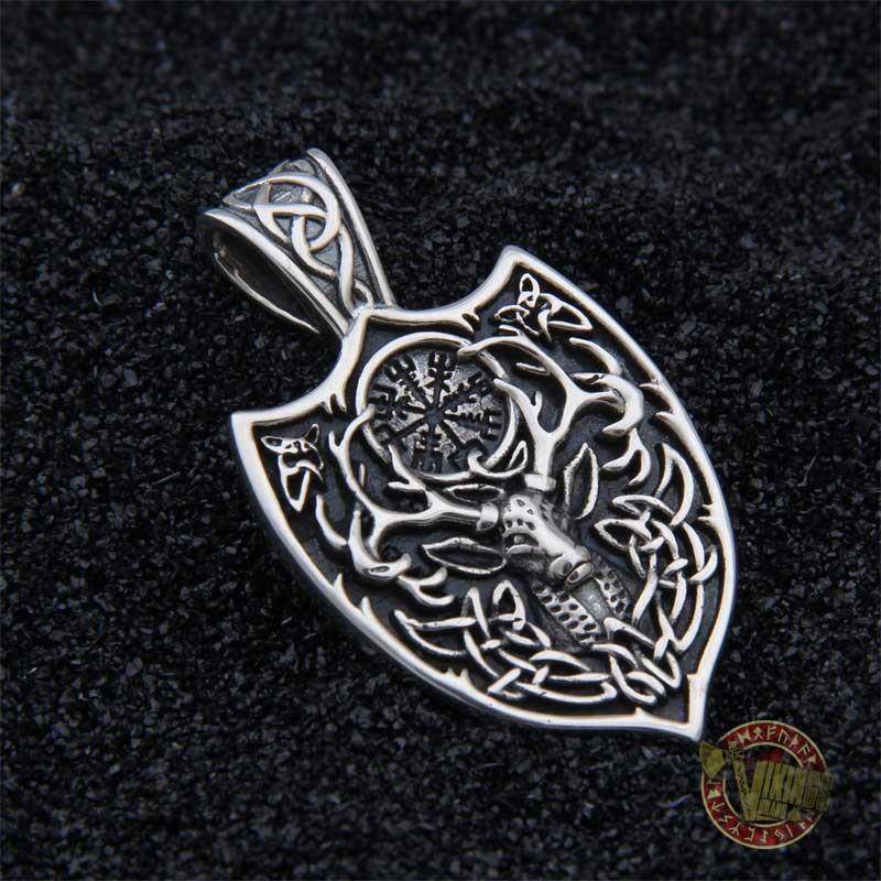 925 Sterling Silver Vegvísir Icelandic Viking Compass - VikingsBrand