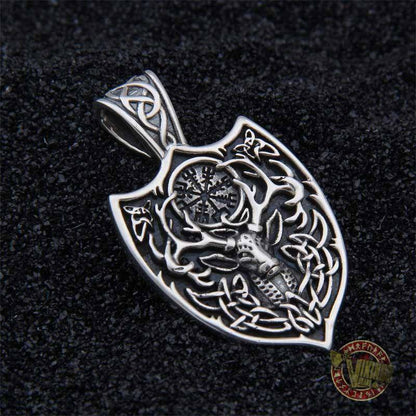 925 Sterling Silver Vegvísir Icelandic Viking Compass - VikingsBrand