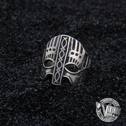 925 Sterling Silver Viking Helmet Ring - VikingsBrand