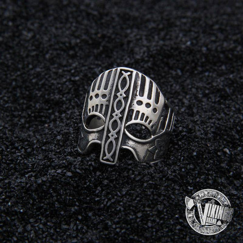 925 sterling silver Viking helmet ring