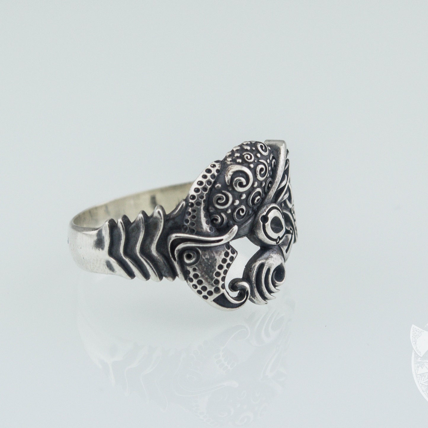 Raven 925 Sterling Silver Viking Ring - VikingsBrand