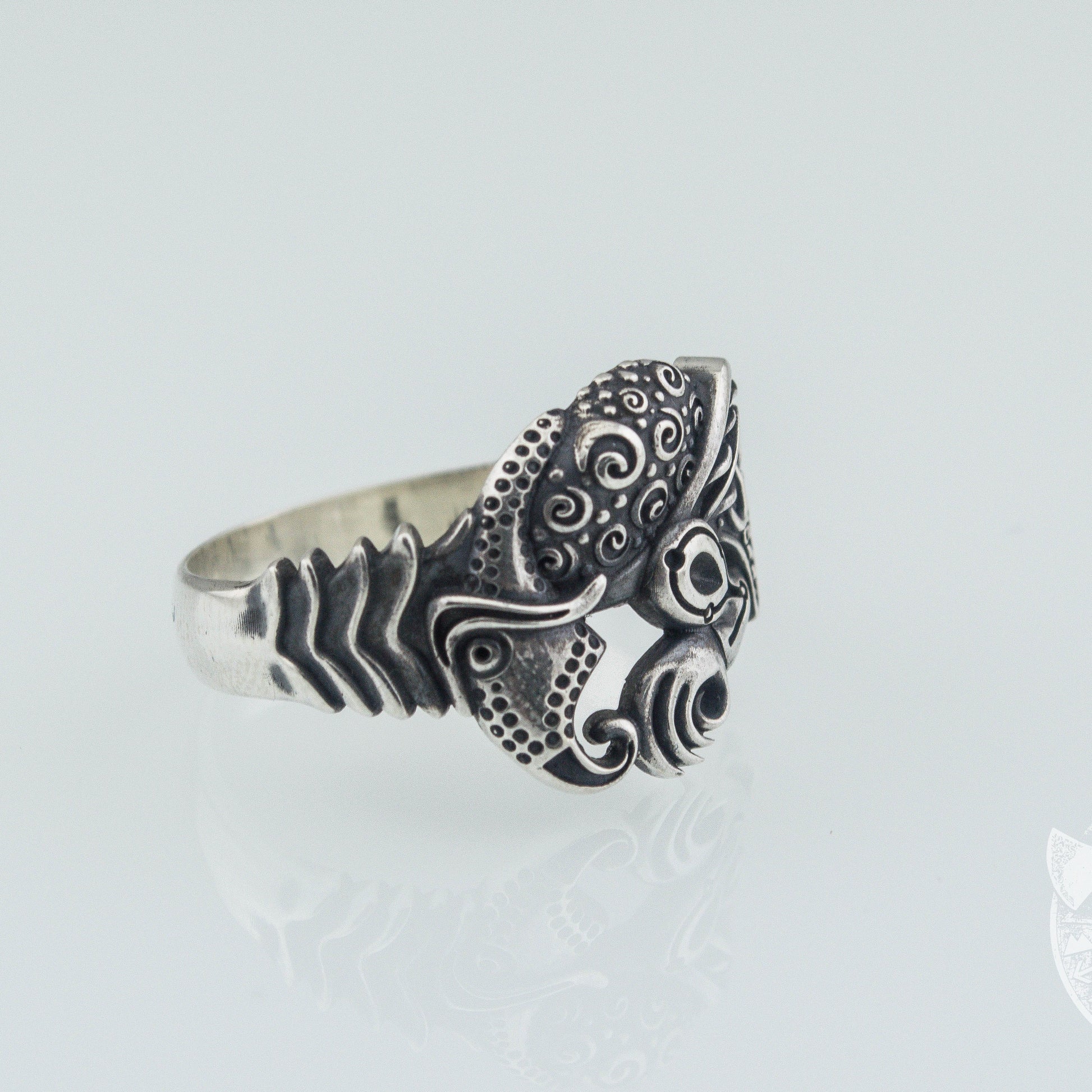 Raven 925 Sterling Silver Viking Ring - VikingsBrand