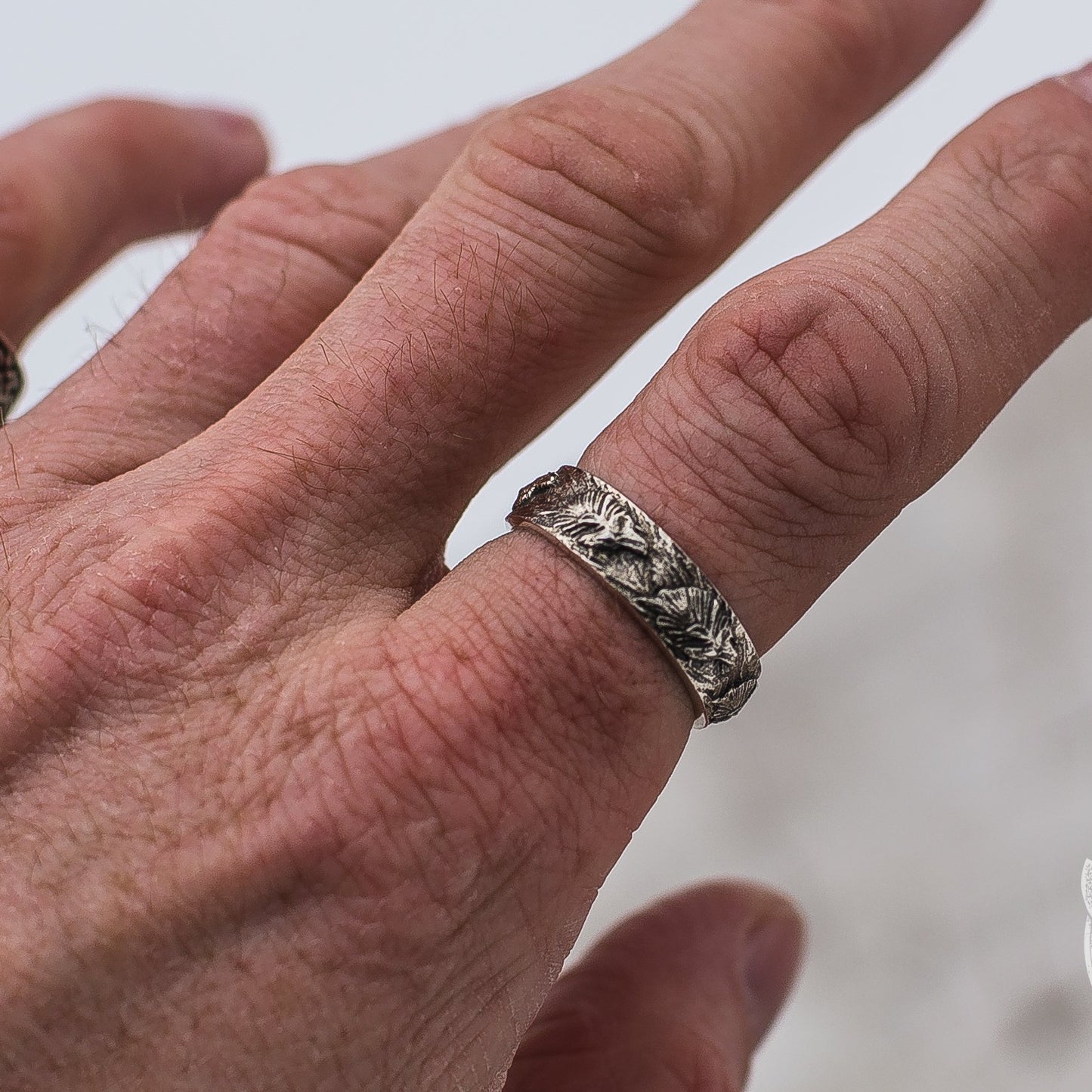Wolf Ornament 925 Sterling Silver Norse Ring - VikingsBrand