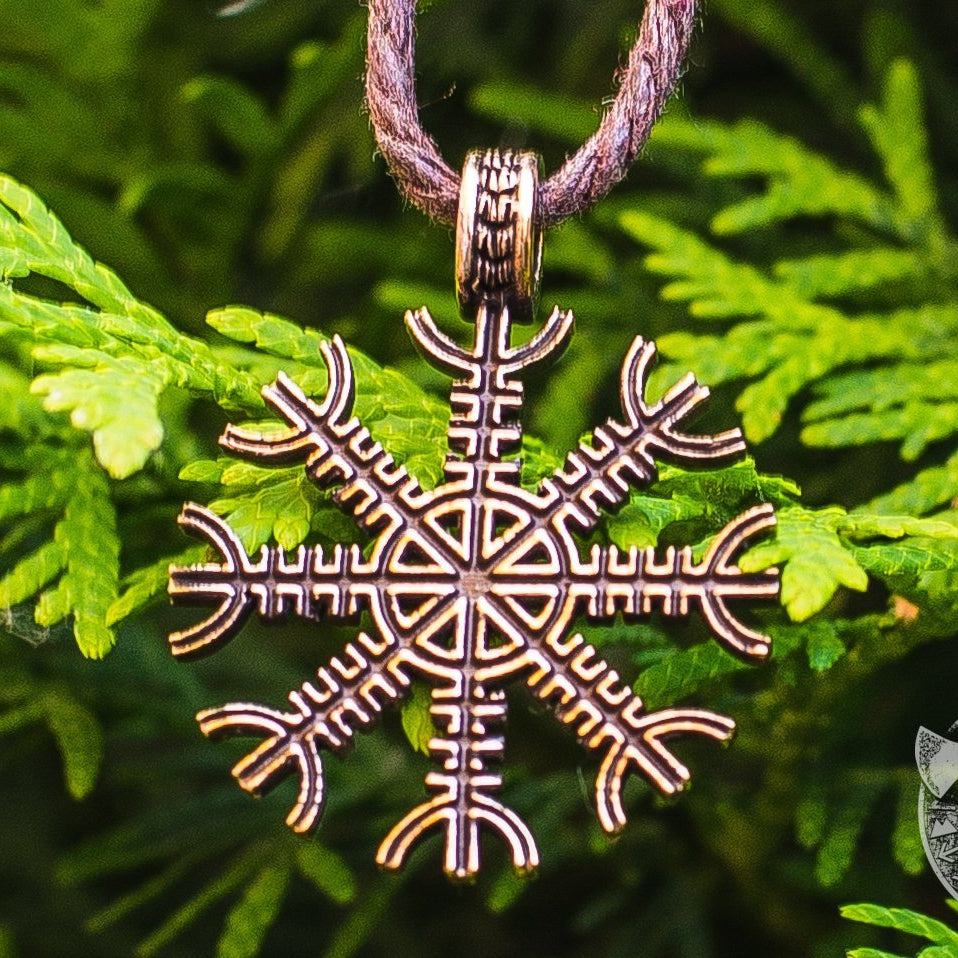 Aegishjalmur Symbol Bronze Pendant - VikingsBrand