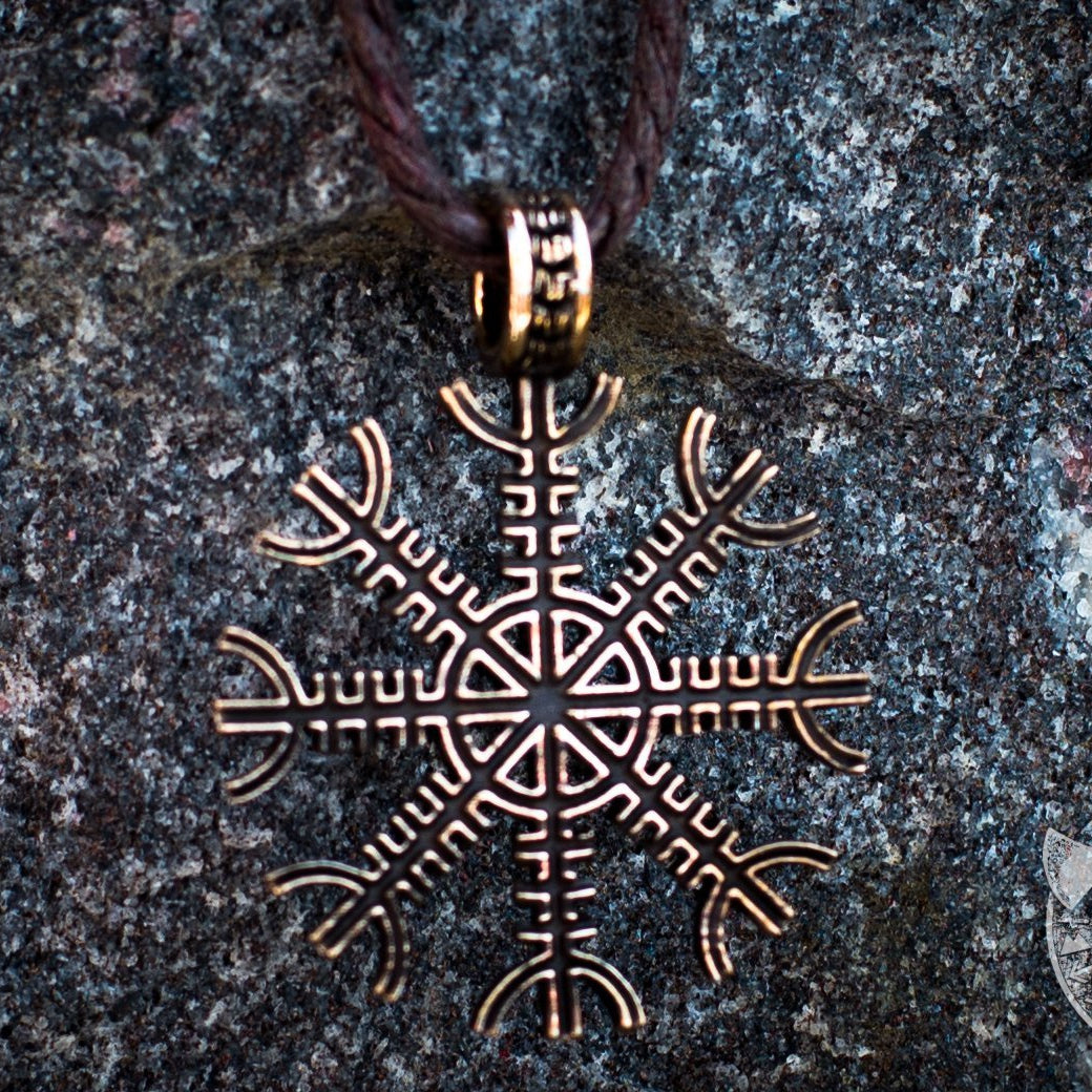Aegishjalmur Symbol Bronze Pendant - VikingsBrand