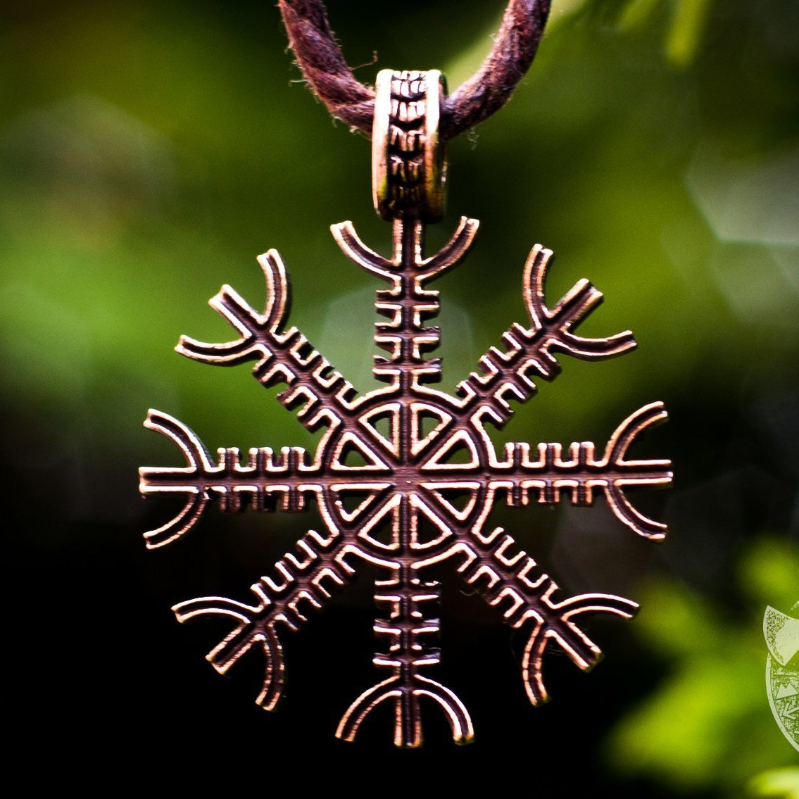 Aegishjalmur Symbol Bronze Pendant - VikingsBrand