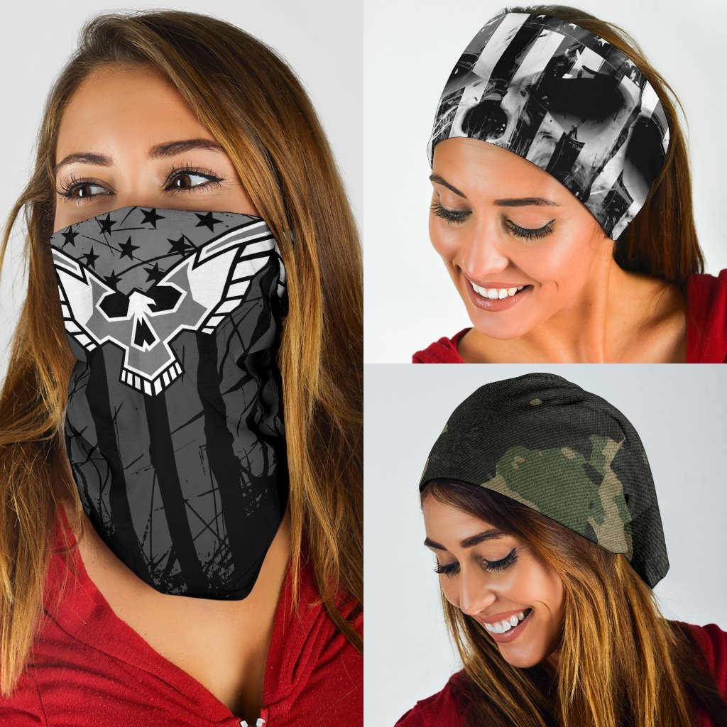 American Flag & Camo Neck Gaiter | Face Shield