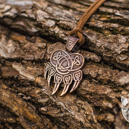 Ancient Veles Print Bronze Pendant - VikingsBrand