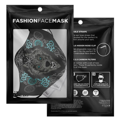 Wolf Head Viking Face Mask Cover