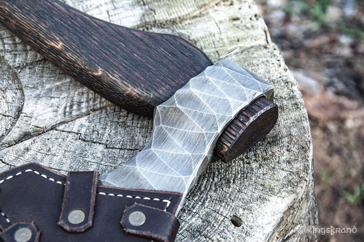 Handmade Viking Axe "Sterk Vorley" with Leather Wraps
