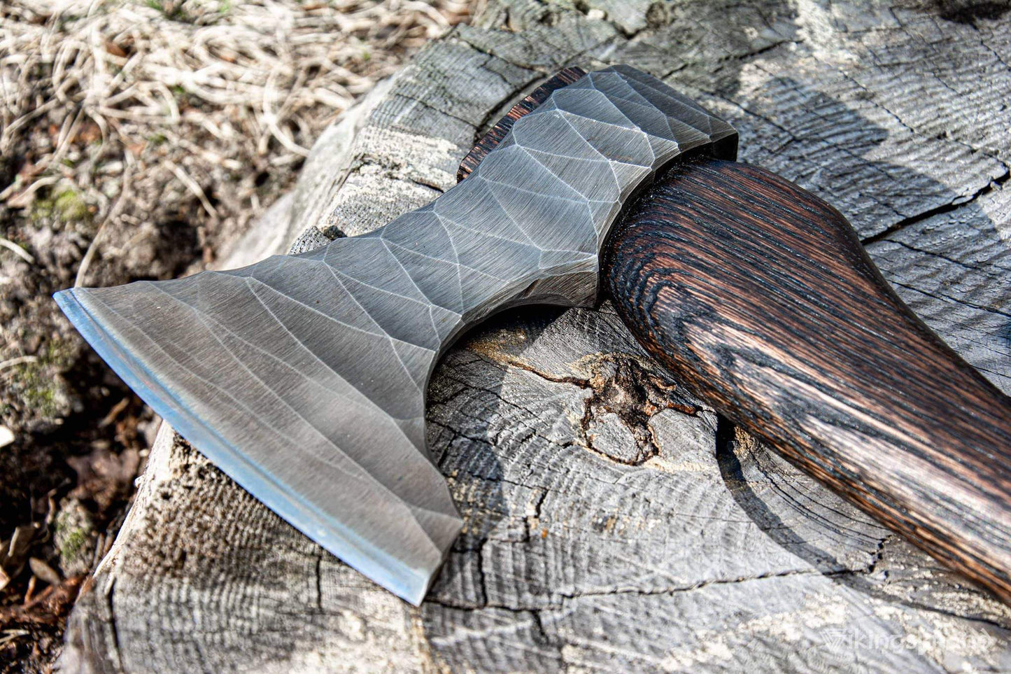 Handmade Viking Axe "Sterk Vorley" with Leather Wraps