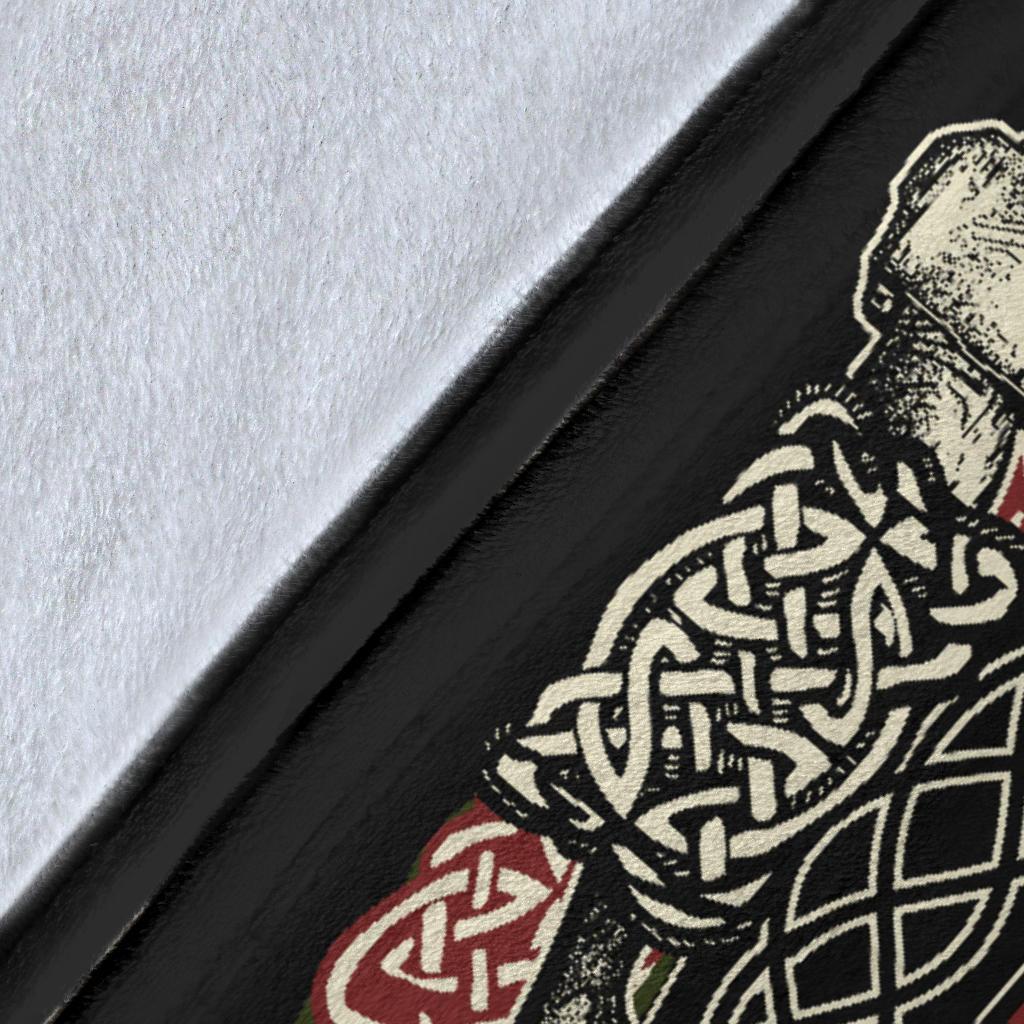 Bearded Viking Warrior Blanket - Viking Home Accessories - VikingsBrand