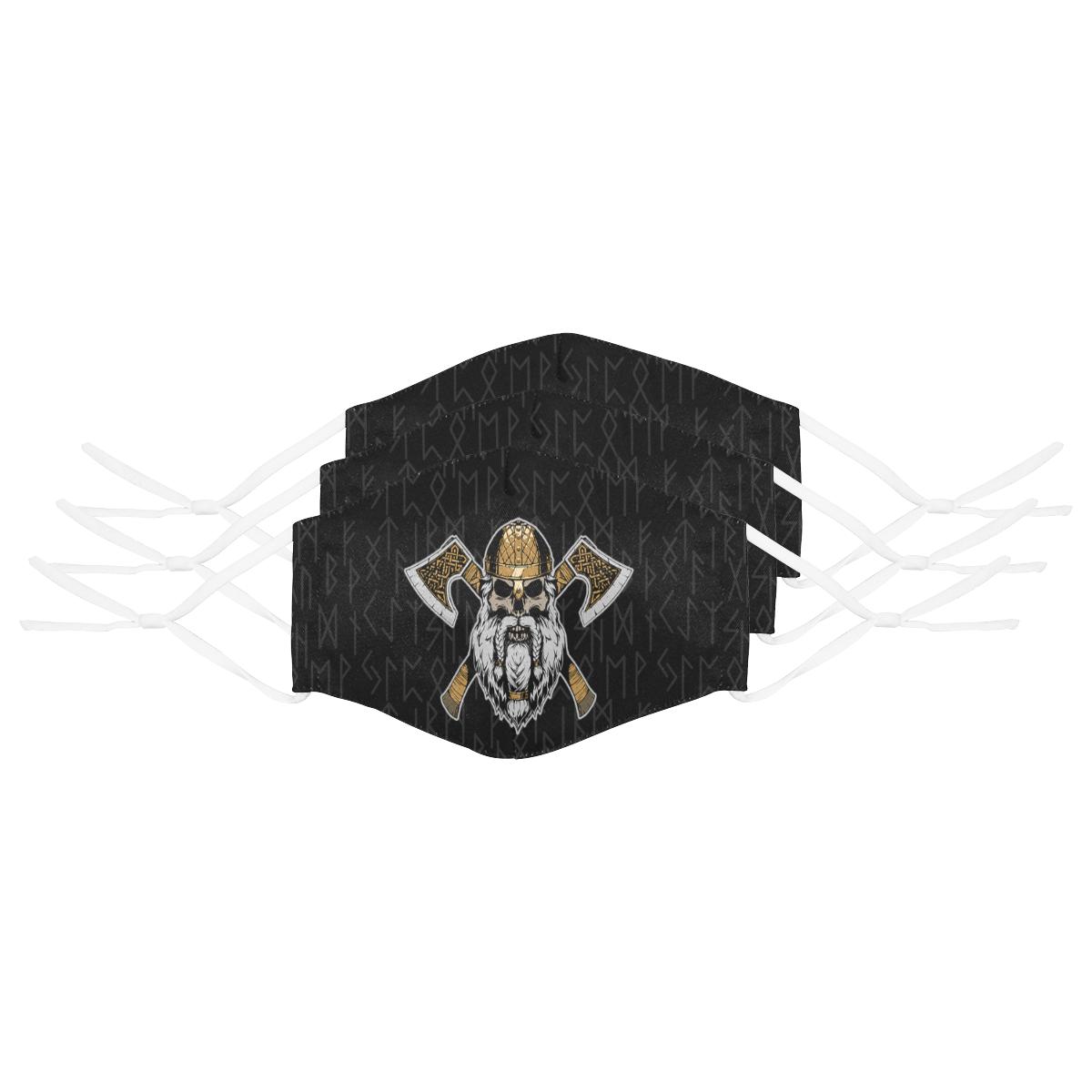 Bearded Viking Warrior Face Mask Cover