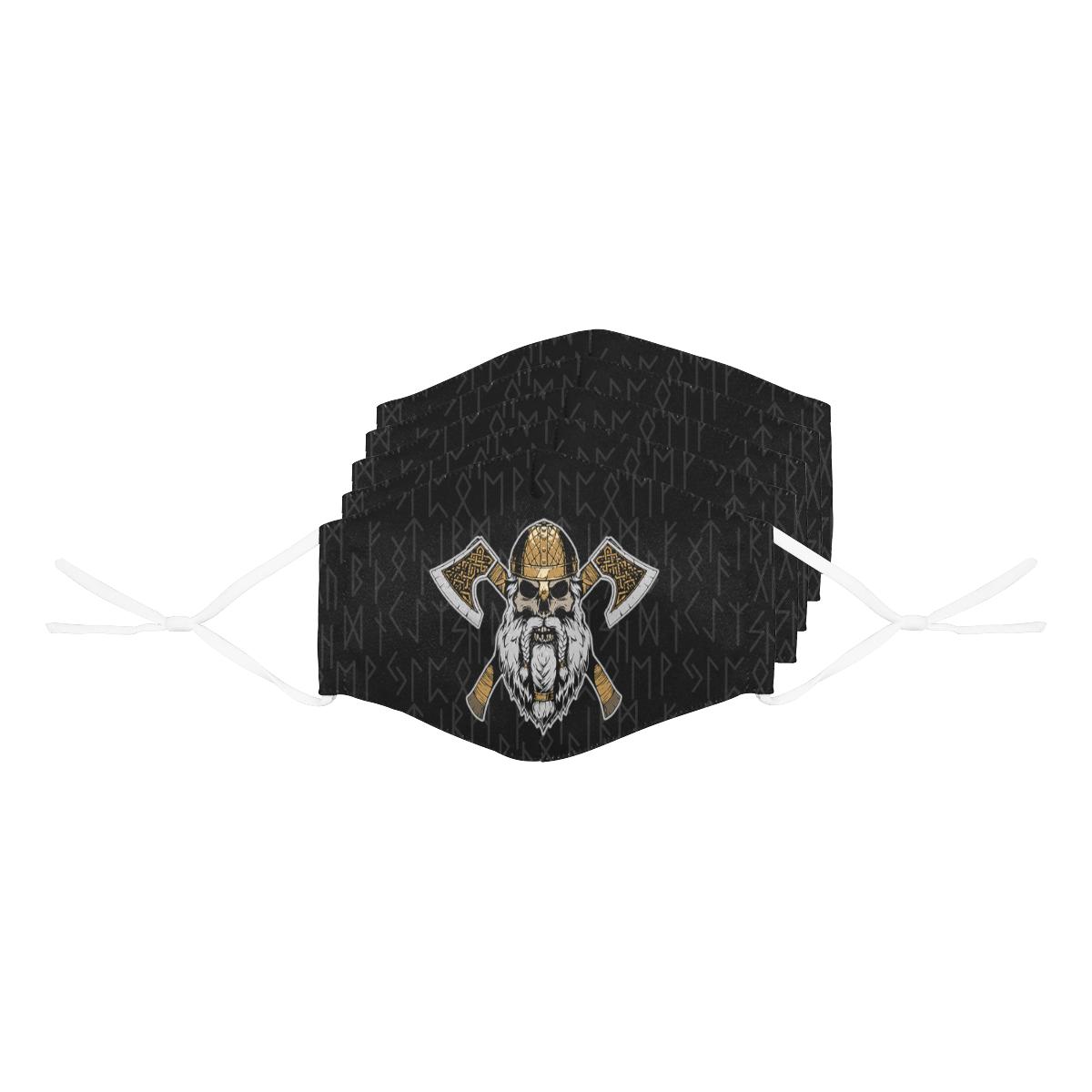 Bearded Viking Warrior Face Mask Cover