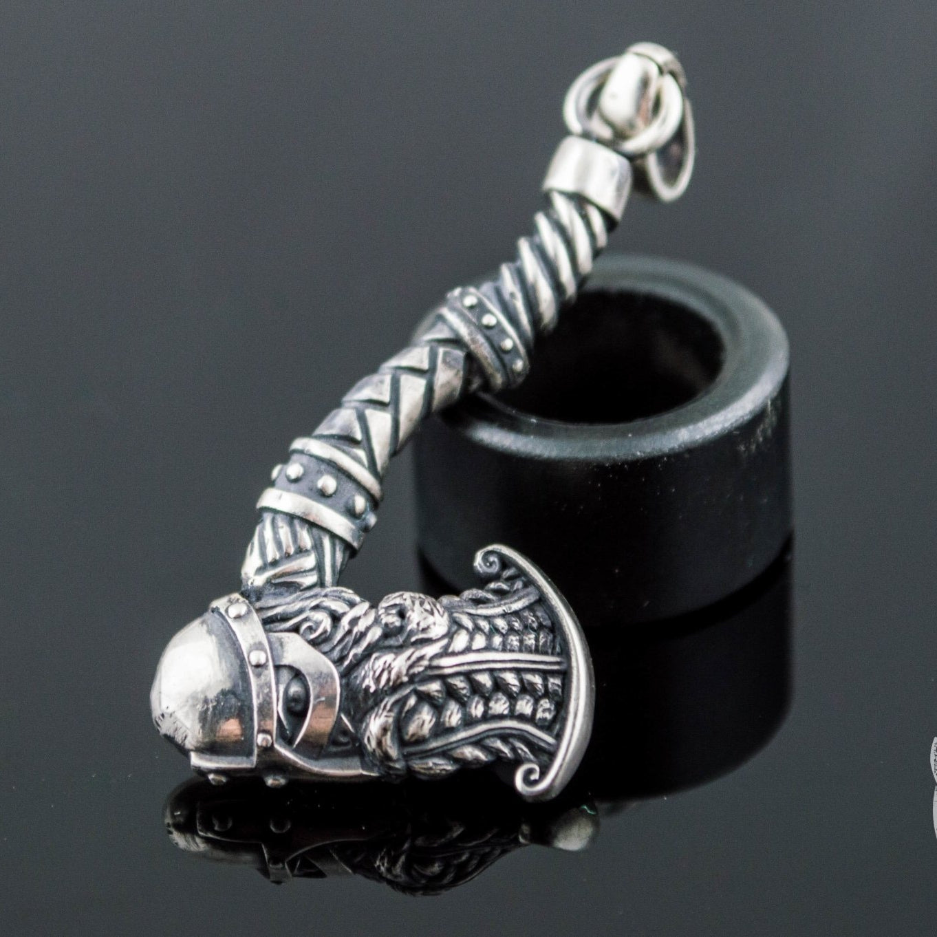 Beautiful Viking Axe 925 Sterling Silver Pendant - VikingsBrand