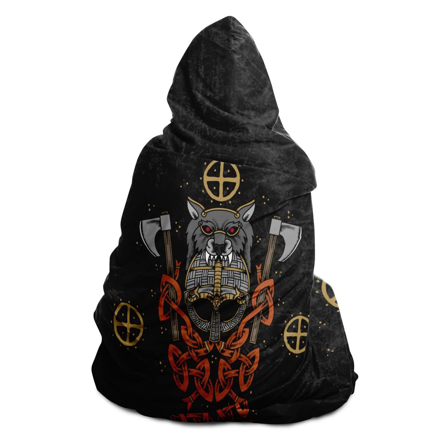 Berserker Line Viking Hooded Blanket