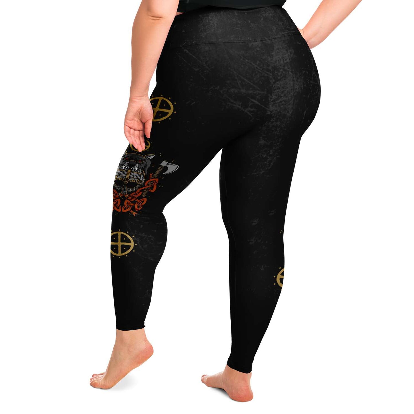 Berserker Line Viking Shieldmaiden Plus Size Leggings