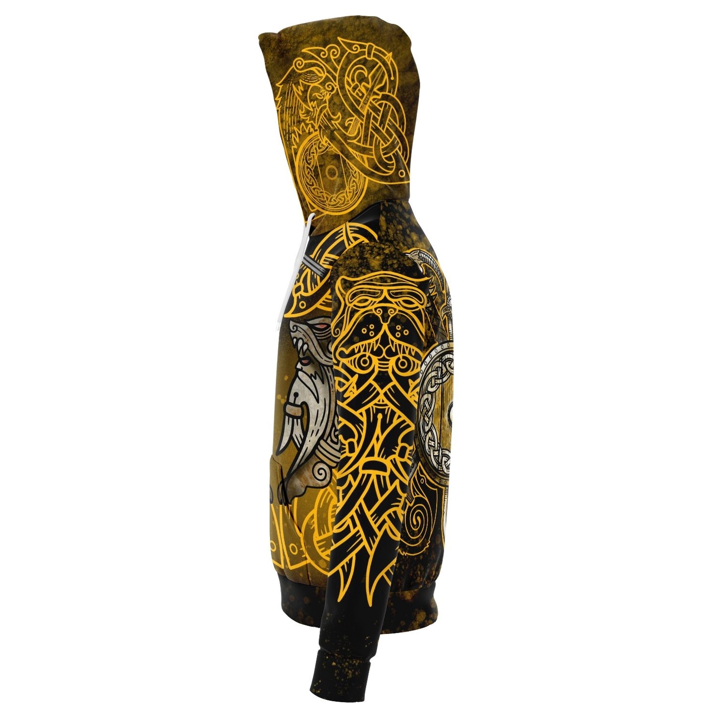 Berserker Warrior Cotton Hoodie - GOLD - VikingsBrand