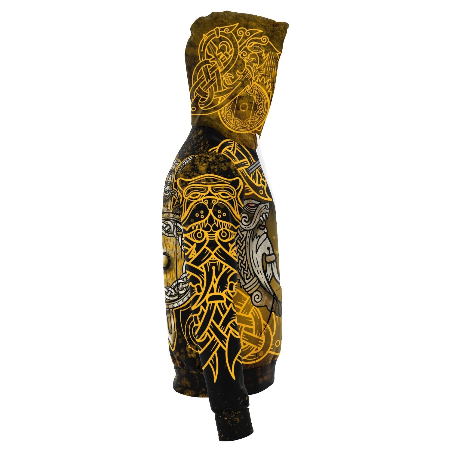 Berserker Warrior Cotton Hoodie - GOLD - VikingsBrand