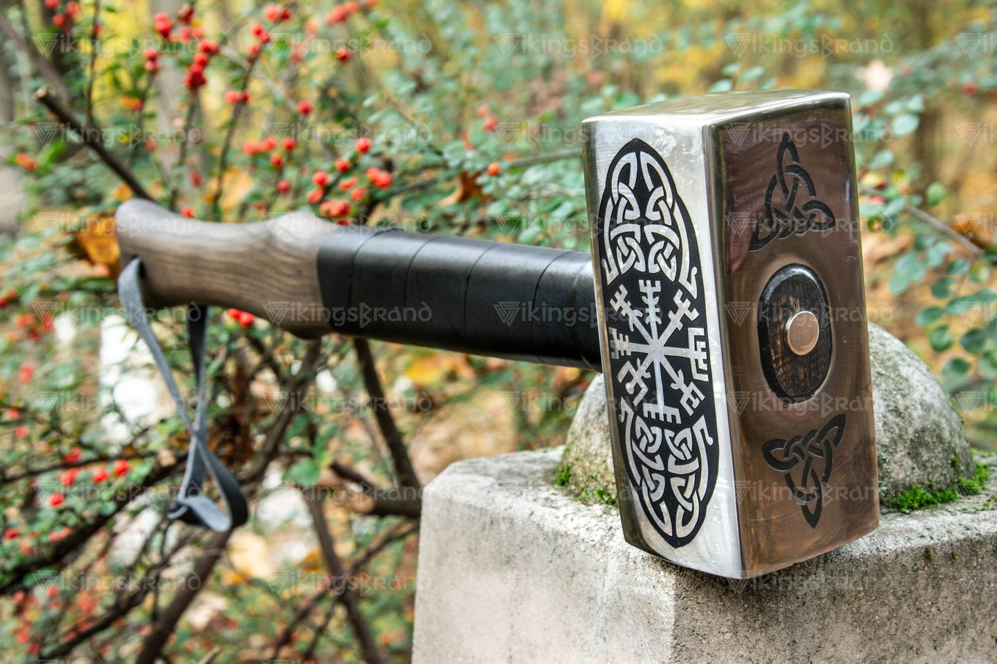 Big Viking Thor Hammer with Vegvisir