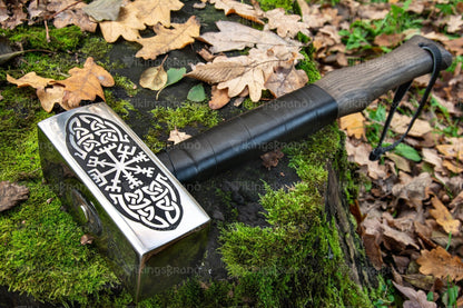 Big Viking Thor Hammer with Vegvisir