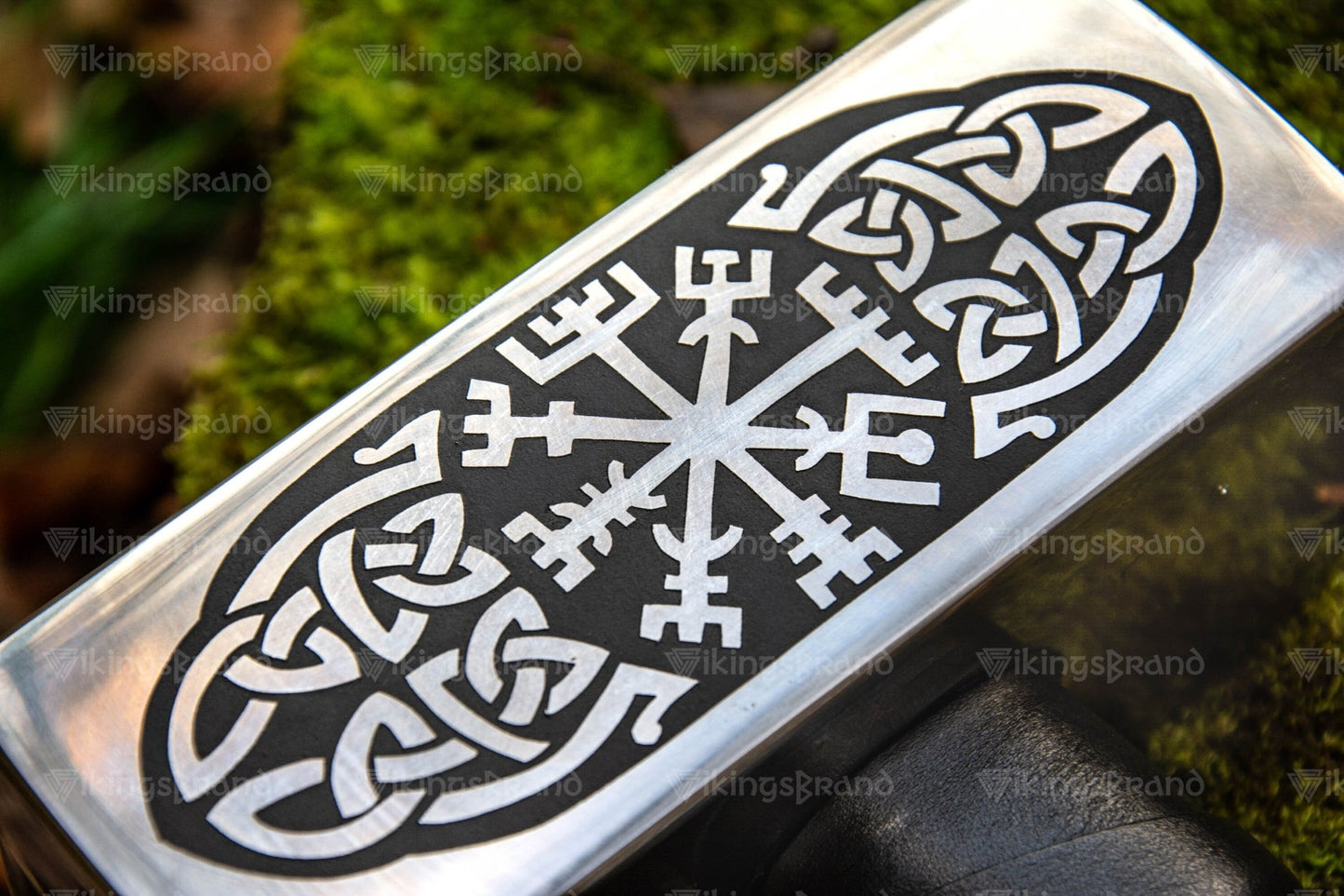 Big Viking Thor Hammer with Vegvisir