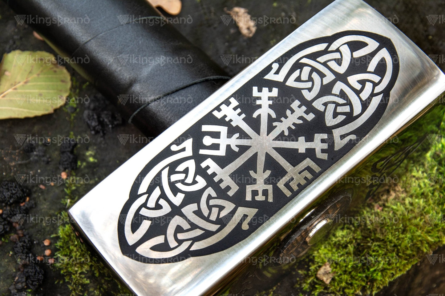 Big Viking Thor Hammer with Vegvisir