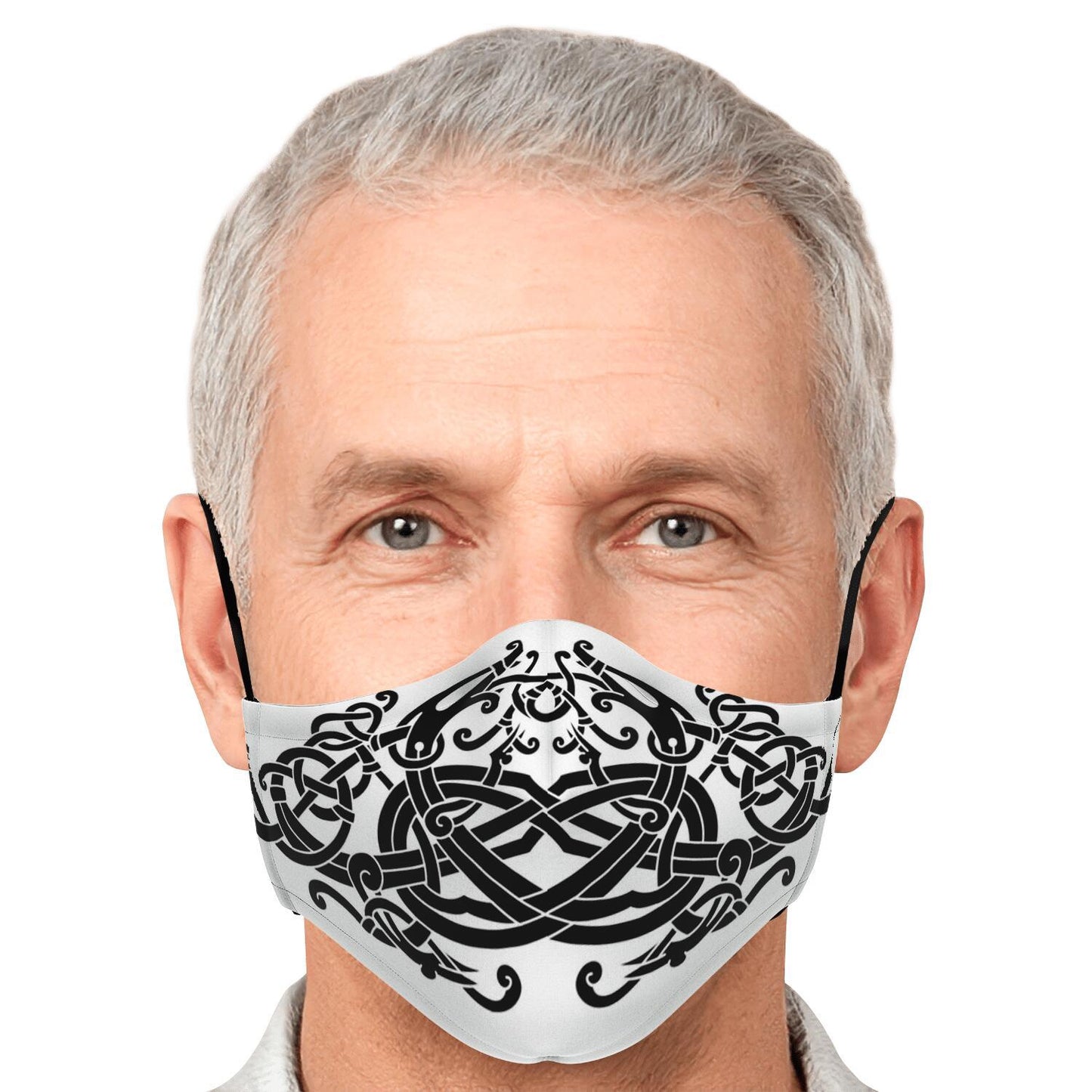 Black Dragons Viking Face Mask Cover