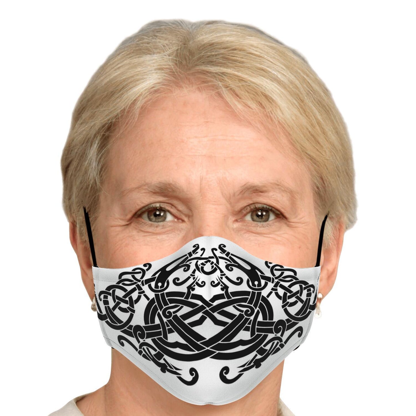 Black Dragons Viking Face Mask Cover