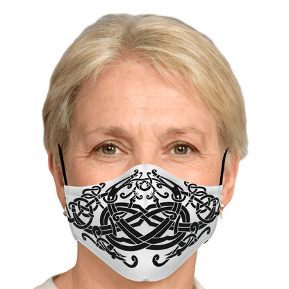 Black Dragons Viking Face Mask Cover
