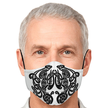 Black Viking Guards Face Mask Cover