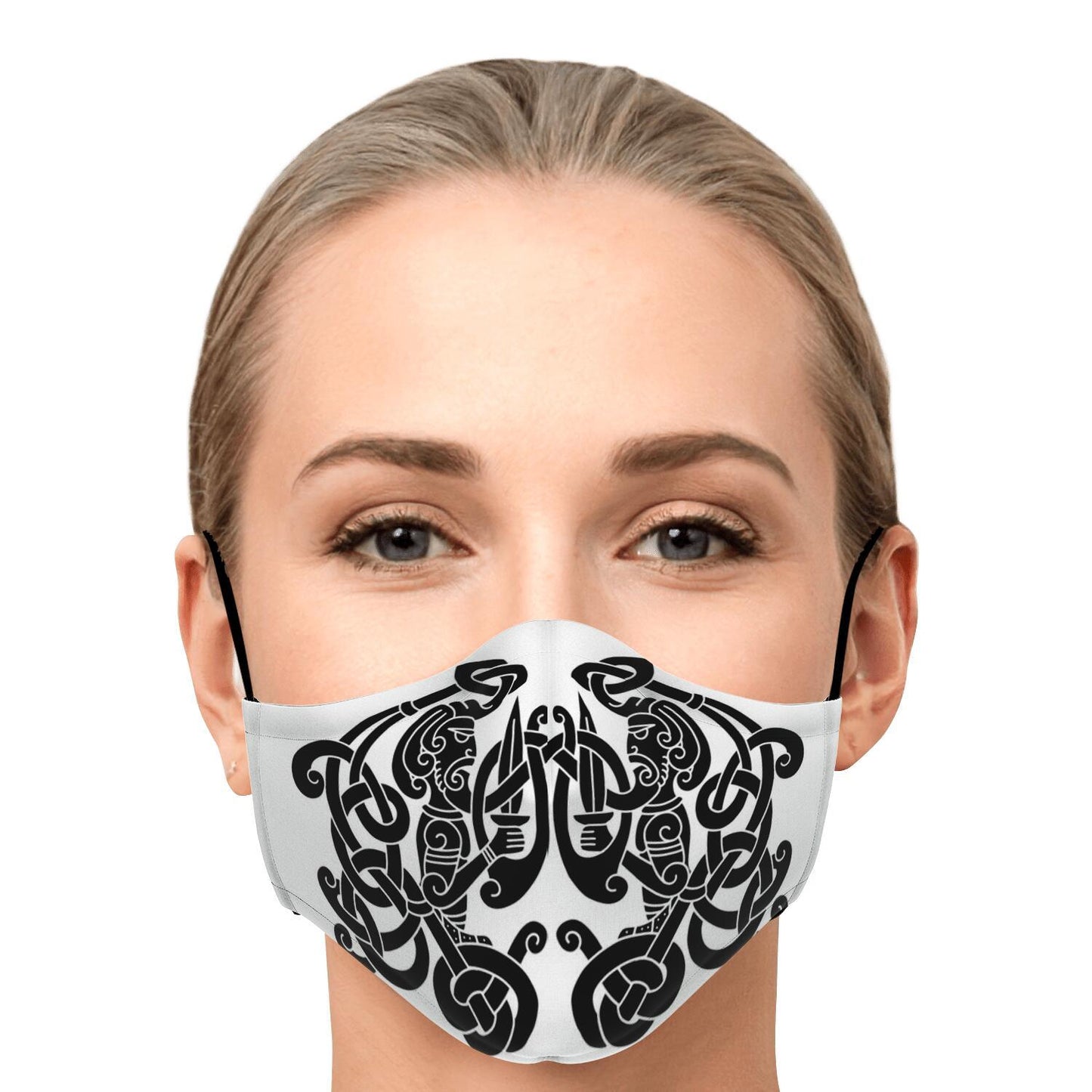 Black Viking Guards Face Mask Cover