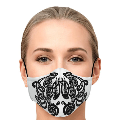 Black Viking Guards Face Mask Cover