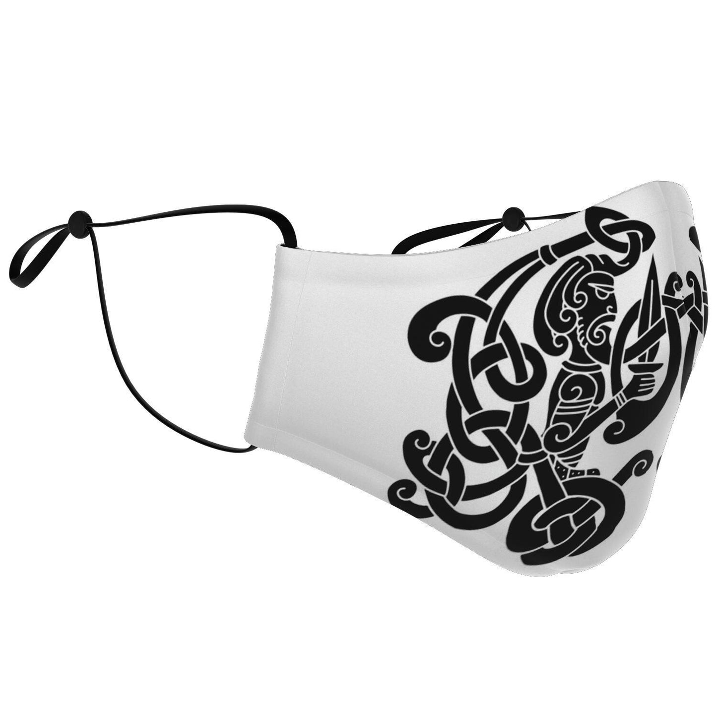 Black Viking Guards Face Mask Cover