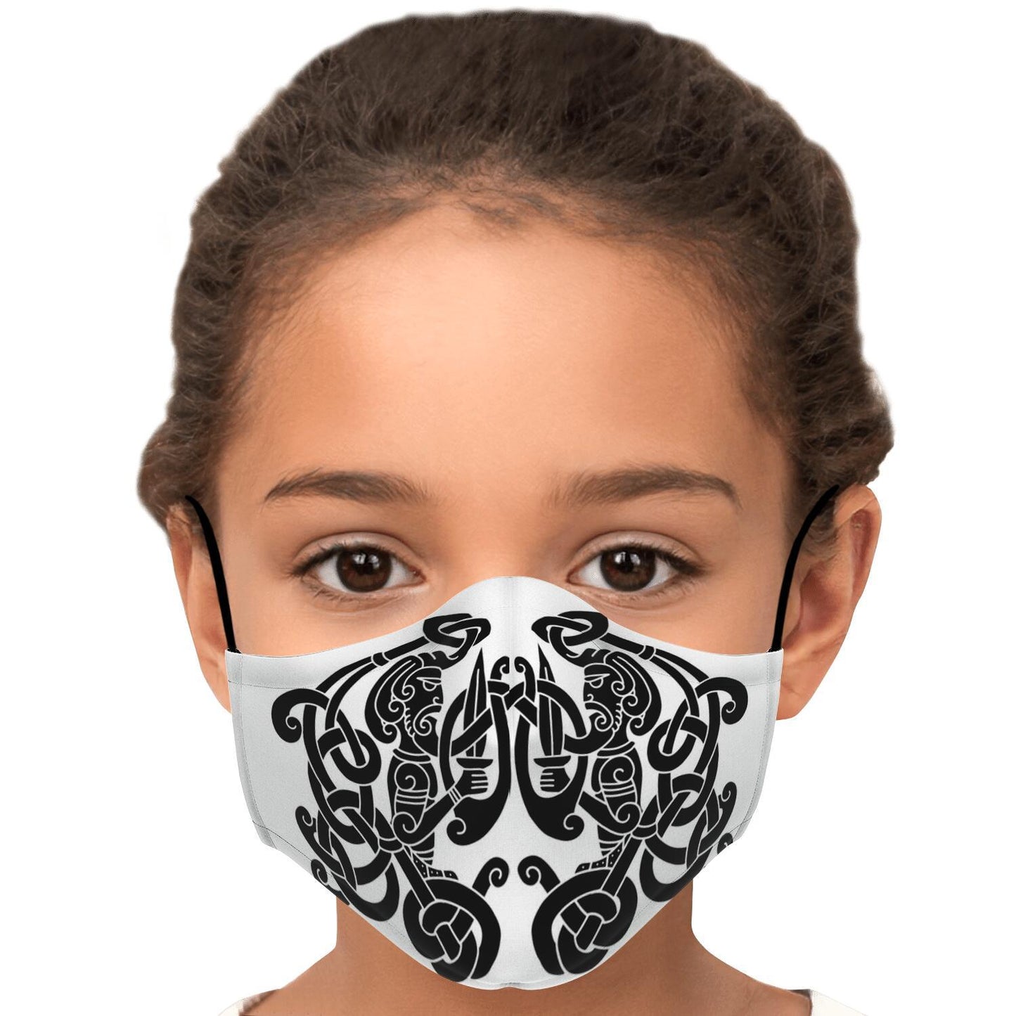 Black Viking Guards Face Mask Cover