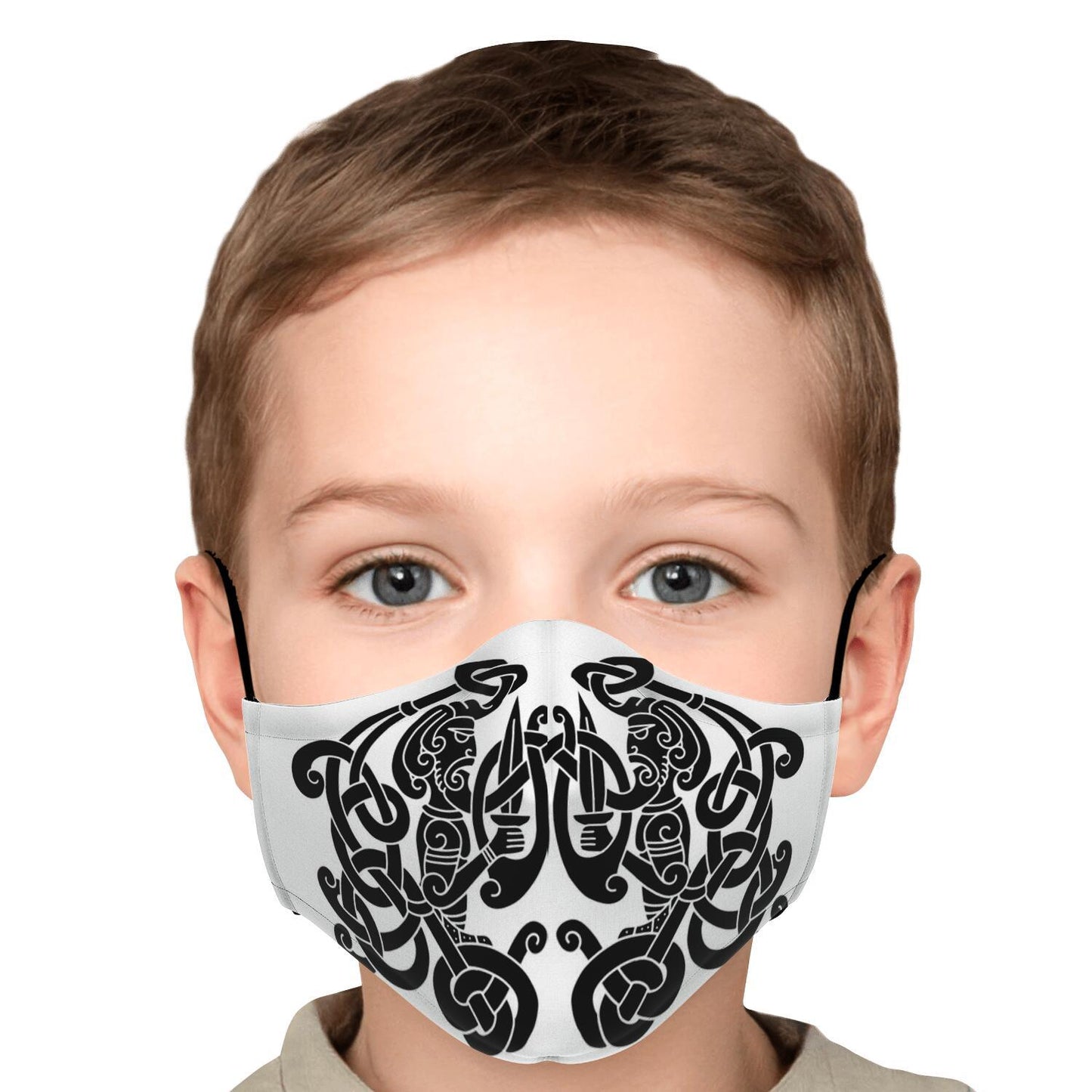 Black Viking Guards Face Mask Cover