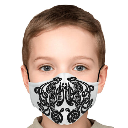 Black Viking Guards Face Mask Cover