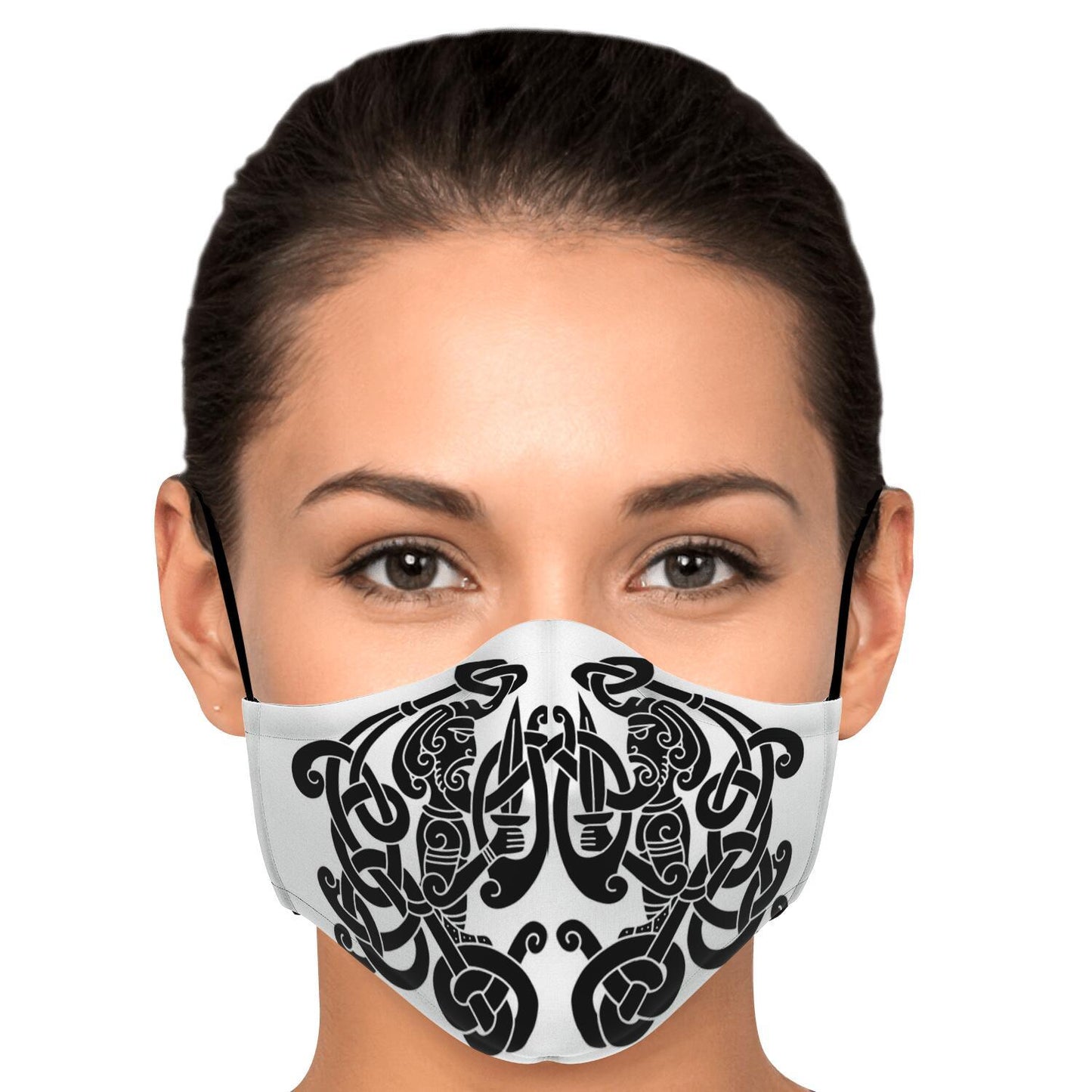 Black Viking Guards Face Mask Cover
