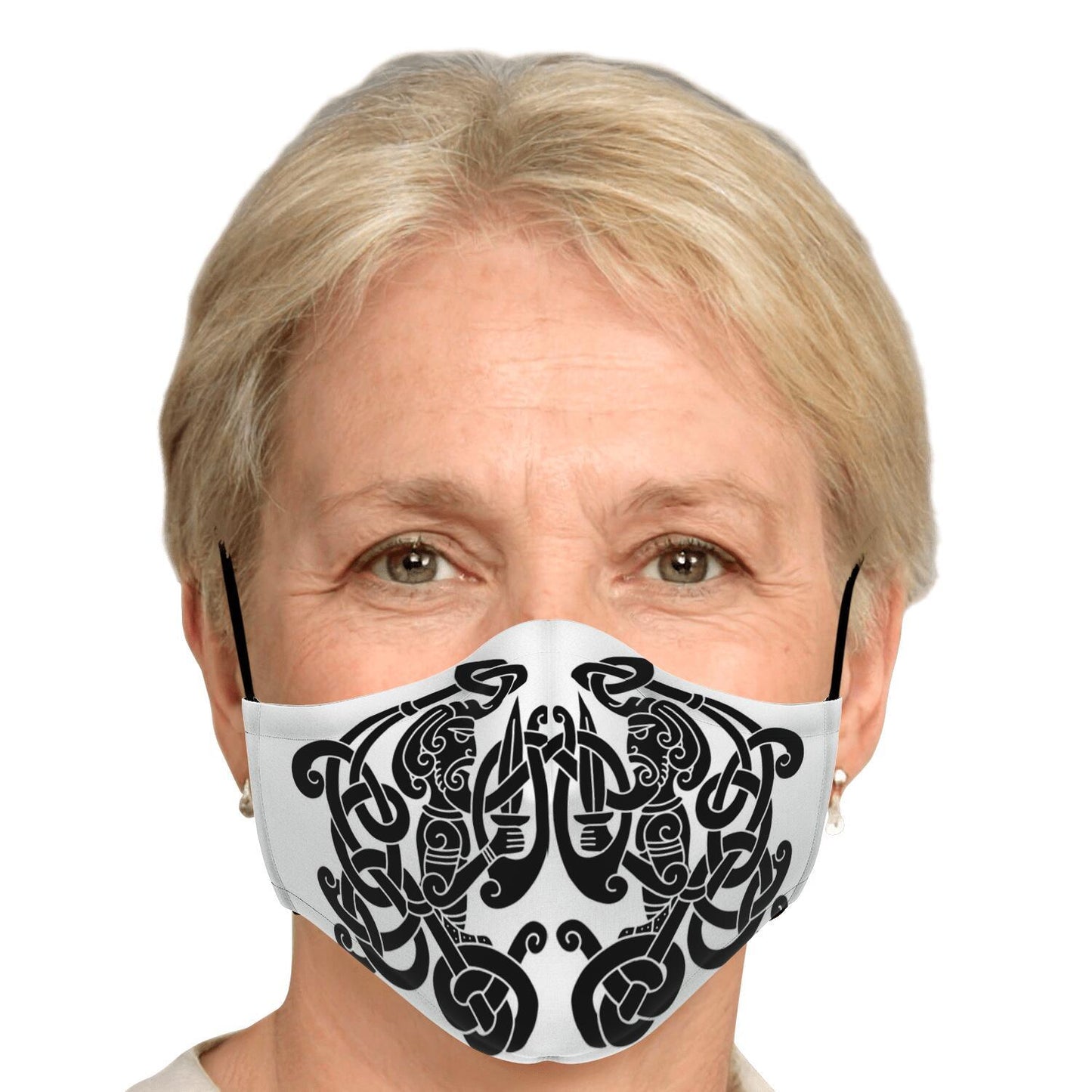 Black Viking Guards Face Mask Cover