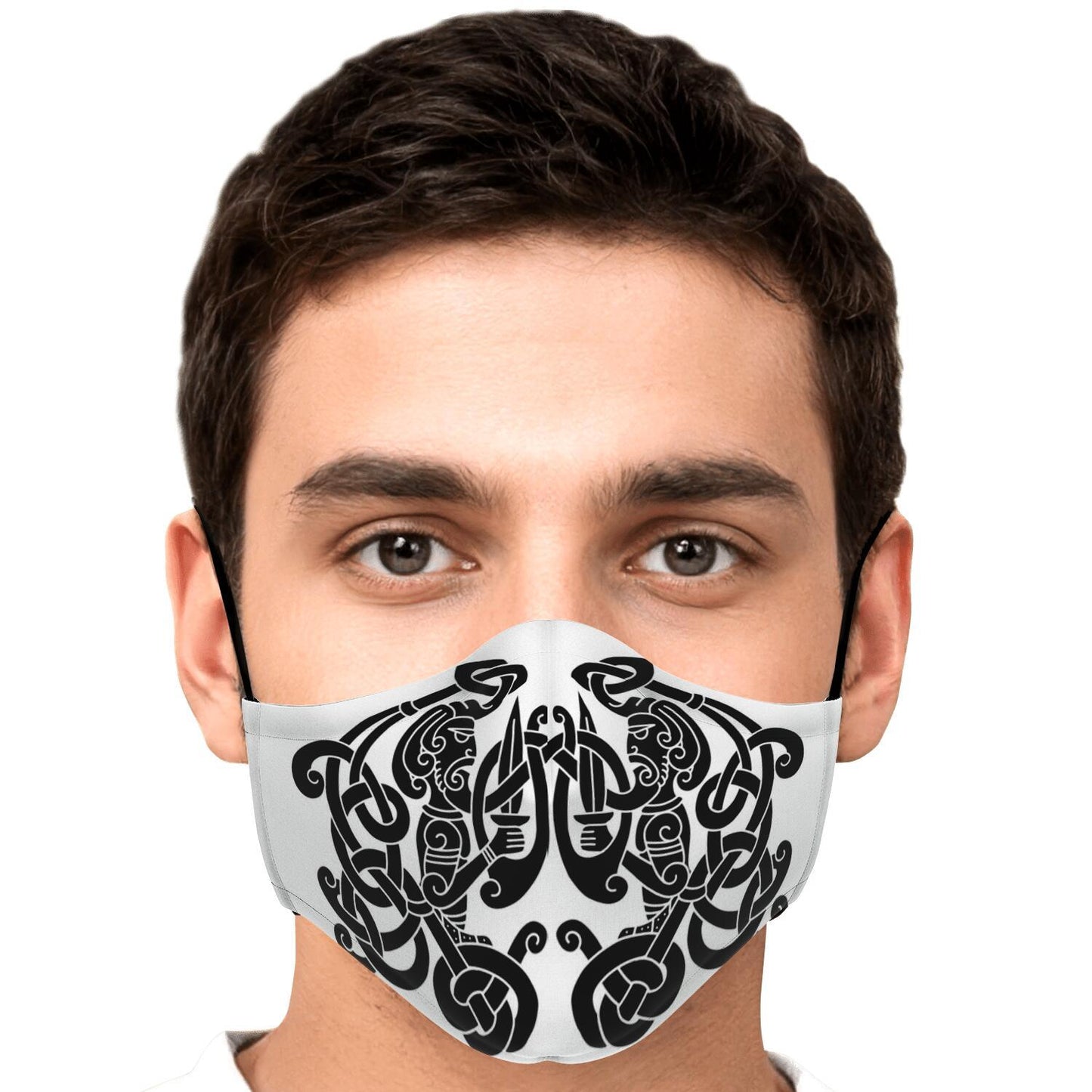 Black Viking Guards Face Mask Cover