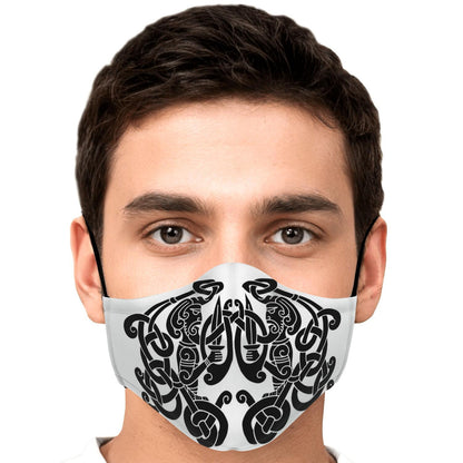 Black Viking Guards Face Mask Cover