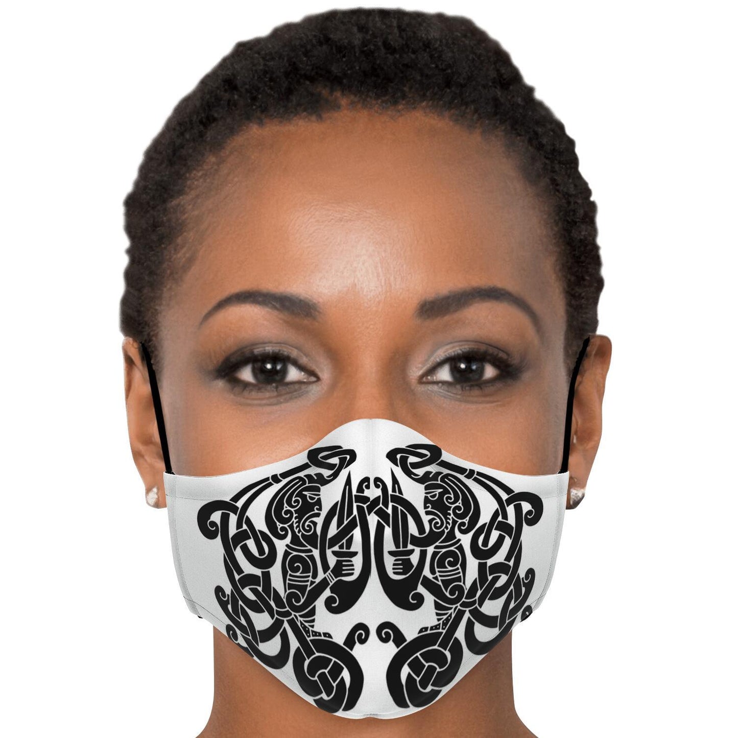 Black Viking Guards Face Mask Cover