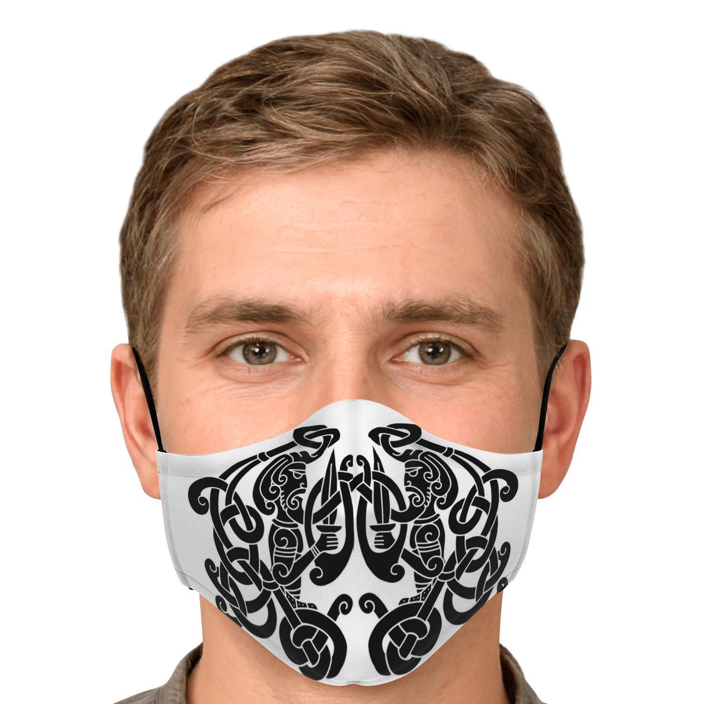 Black Viking Guards Face Mask Cover