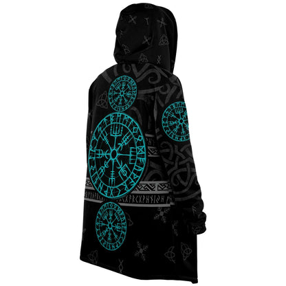 Blue Vegvisir Premium Viking Cloak