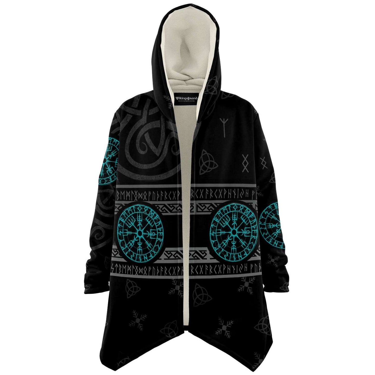Blue Vegvisir Premium Viking Cloak