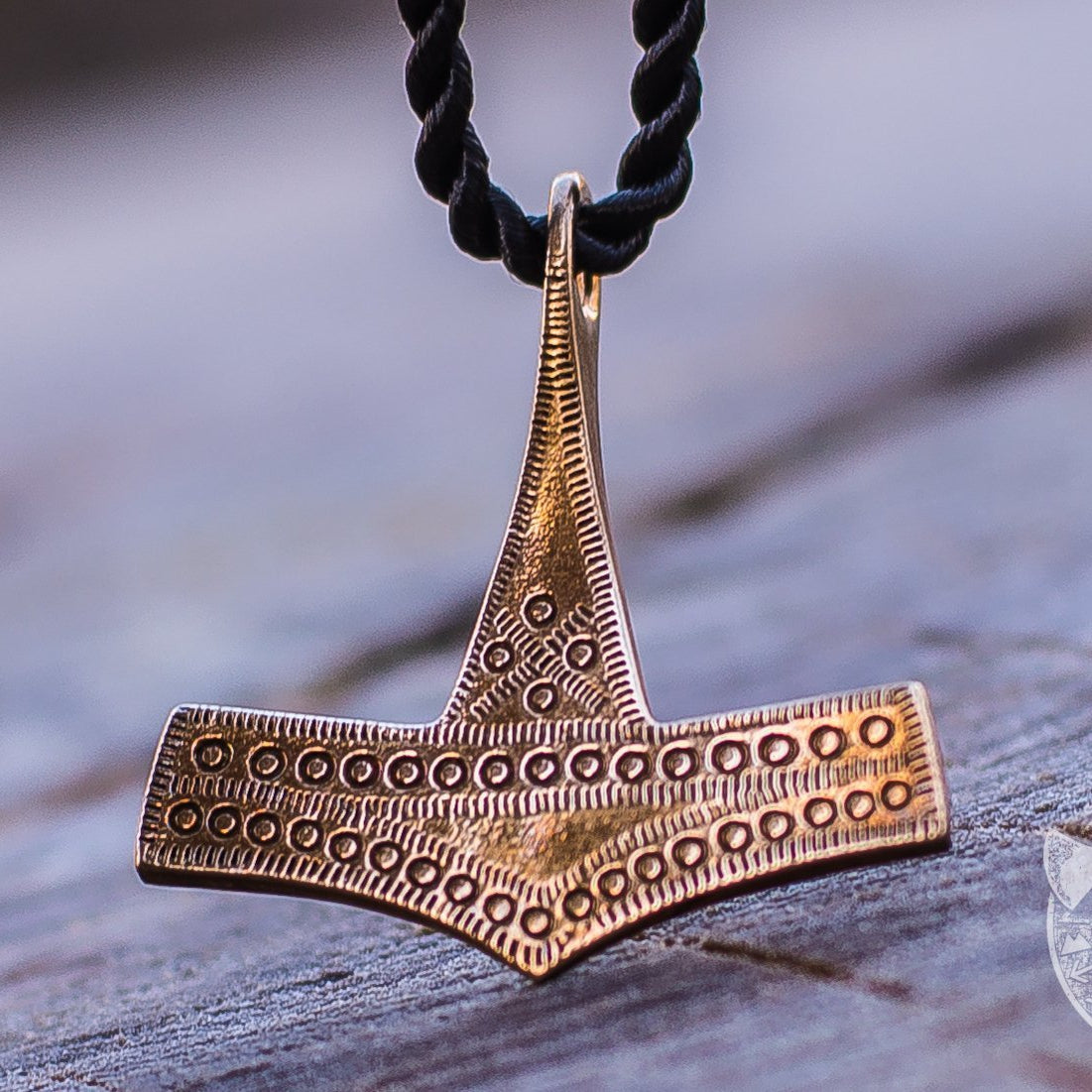Bornholm Island Style Thor's Hammer Bronze Pendant - VikingsBrand