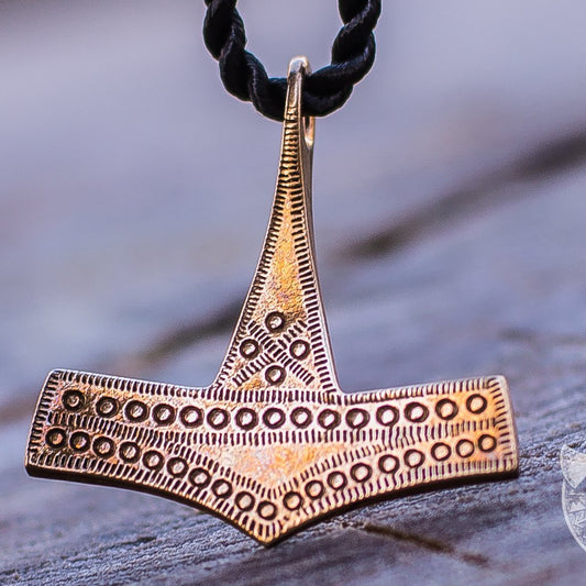 Bornholm Island Style Thor's Hammer Bronze Pendant - VikingsBrand