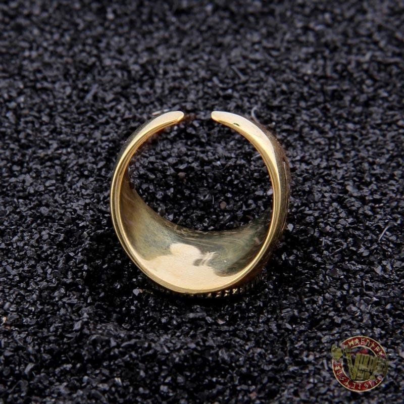 Brass Viking Valknut Ring - FLASH SALE - VikingsBrand